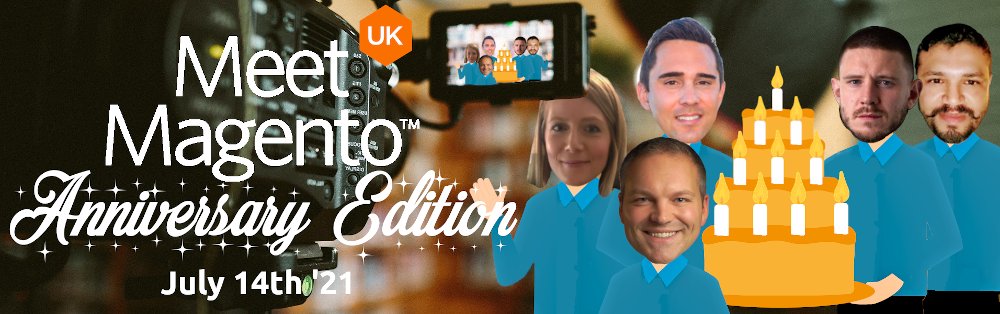 Meet Magento UK '21 - Mark Shust, Paul Cartwright, Tiffany Mills, Matt Serwin & Vikrant Shukla.